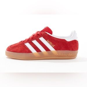 Adidas GAZELLE INDOOR SHOES, like new, red white